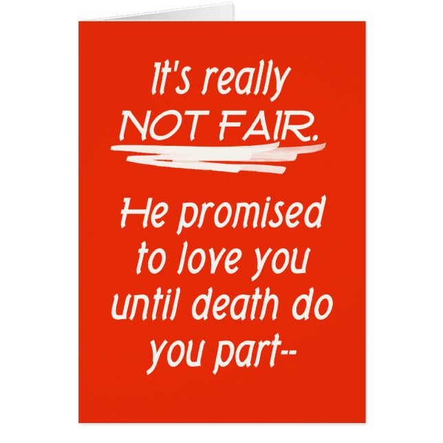 Cartão Até A Morte Você Partiu (Frente)