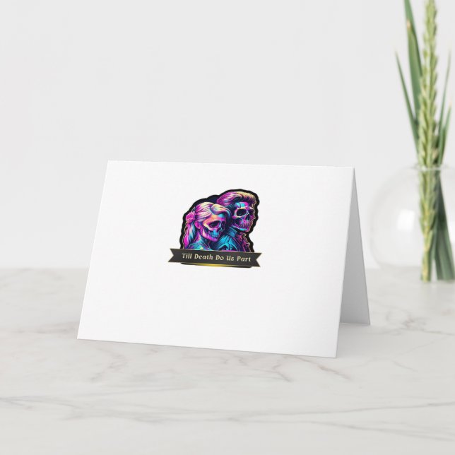 Cartão Até que a Morte nos Separe Clássico – Votos Gótico (Frente)