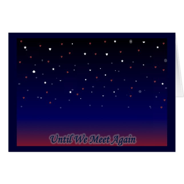 Cartão Até que nós nos encontrarmos outra vez (Frente Horizontal)