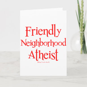 Cartão Ateísta Amigo da Vizinhança