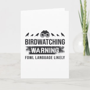Cartão Atenção De Aves À Linguagem De Fogueira Provável