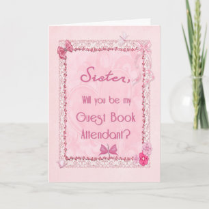 Cartão Atendedor de livros de convidados