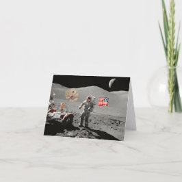 Cartão Aterrissagem à lua ou é?