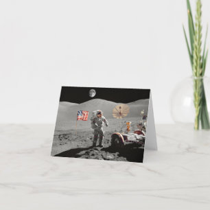 Cartão Aterrissagem à lua ou é?