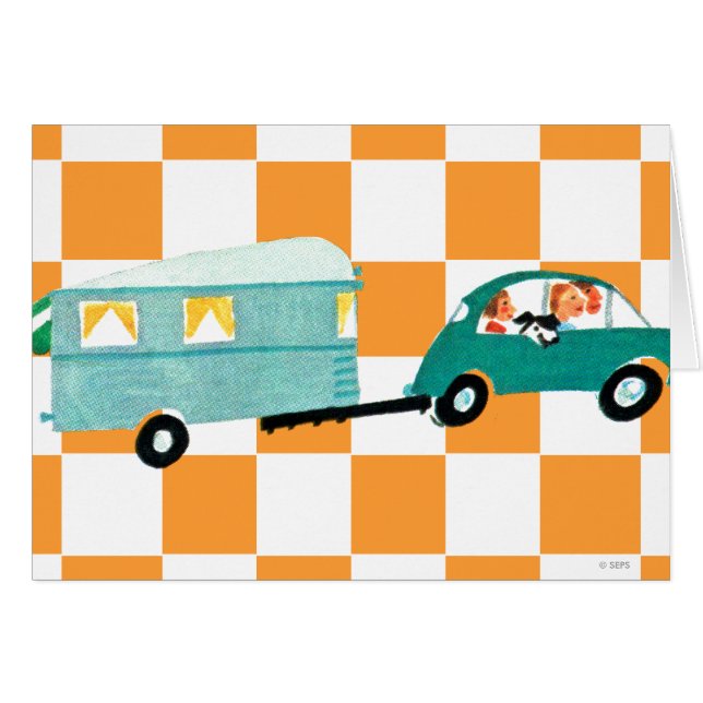 Cartão Atingindo a estrada aberta 1 (Frente Horizontal)