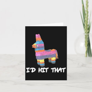 Cartão Atingiria aquele Shir da Festa Engraçado Pinata Ci