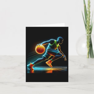 Cartão Atirador Ativo Basquete Design Personalizável Para