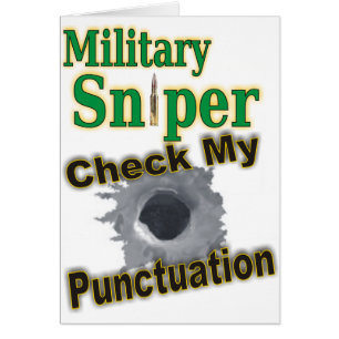 Cartão Atirador furtivo "atirador "