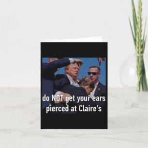 Cartão Atirar Não Engana Os Ouvidos Na Claire.