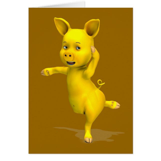 Cartão Atitude de Suíno Amarelo (Frente)