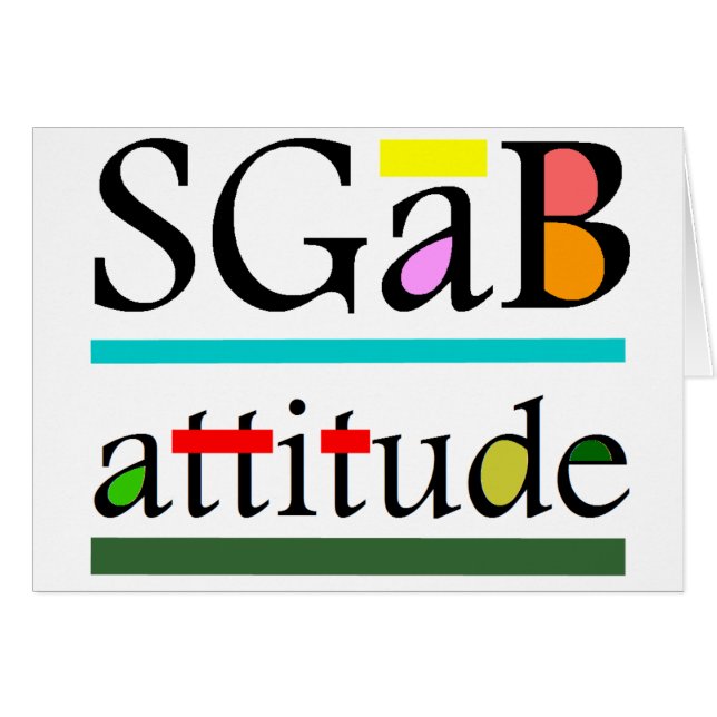Cartão Atitude do esguicho (Frente Horizontal)