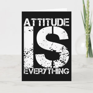 Cartão Atitude É Tudo - Presente de Citação Inspiradora -