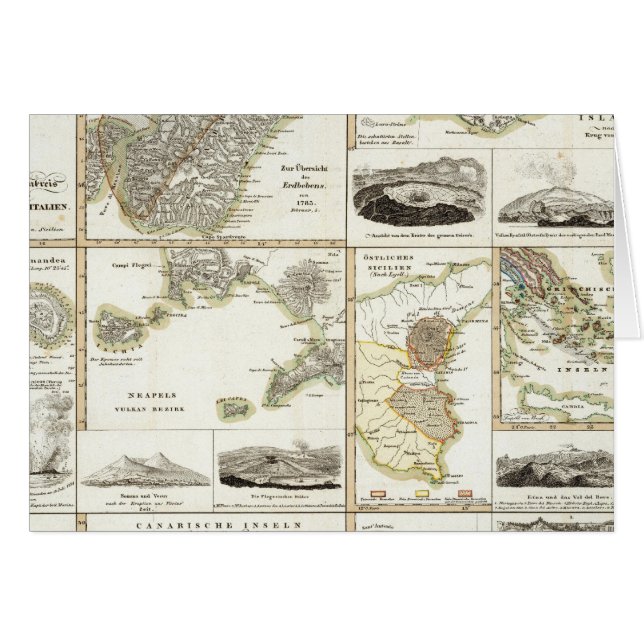 Cartão Atividade Vulcânica Atlântica (Frente Horizontal)