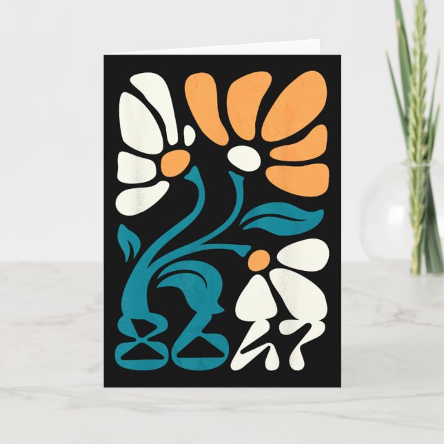 Cartão Ativismo Sutil Groovy Floral Boho Protesto Polític (Frente)