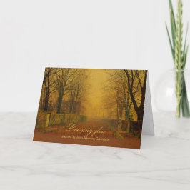 Cartão Atkinson Grimshaw Evening brilha CC0868 Aniversári