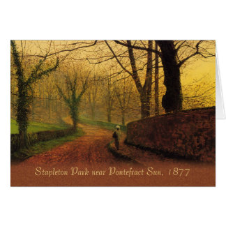 Cartão Atkinson Grimshaw Stapleton Park 1877 CC0064