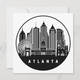 Cartão Atlanta Georgia Skyline