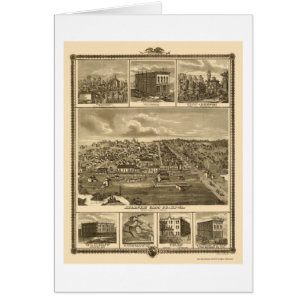 Cartão Atlântico, mapa panorâmico de IA - 1875