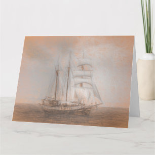 Cartão Atlantis Sailing Navio da Vinci