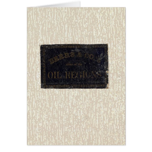 Cartão Atlas, regiões petrolíferas, Pensilvânia (Frente)