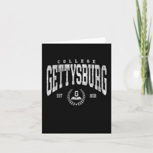Cartão Atletismo Vintage Gettysburg Design de Arco Homens