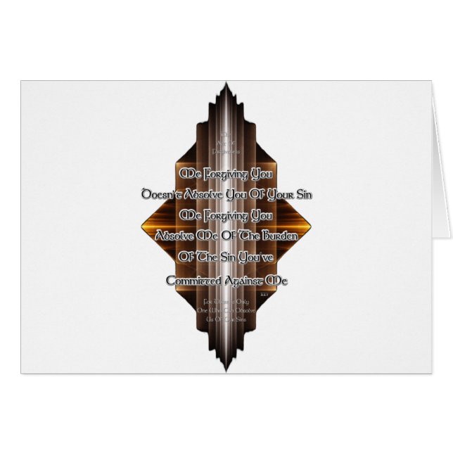 Cartão Ato De Perdão (Frente Horizontal)