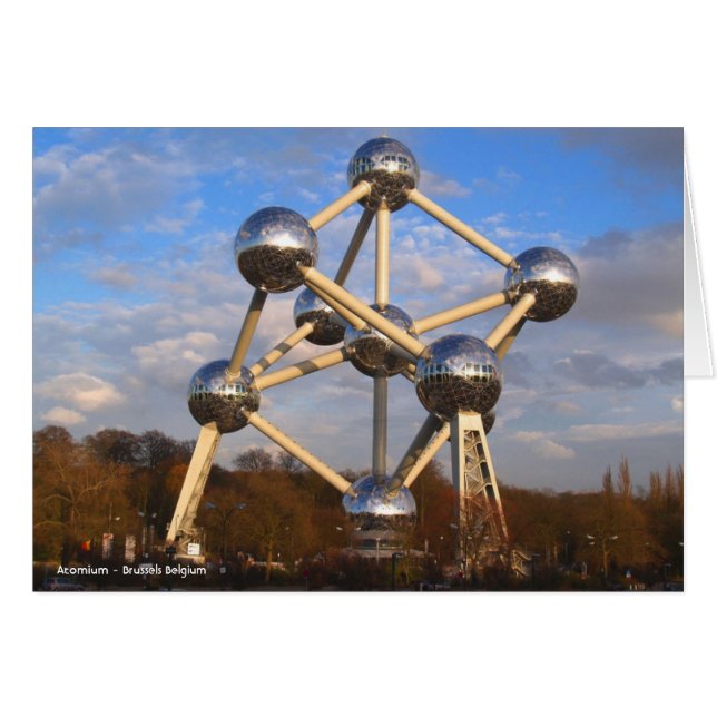 Cartão Atomium - Bruxelas Bélgica (Frente horizontal)