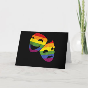 Cartão Ator Atriz LGBT LGBTQ Queer Arco-Íris Teatral