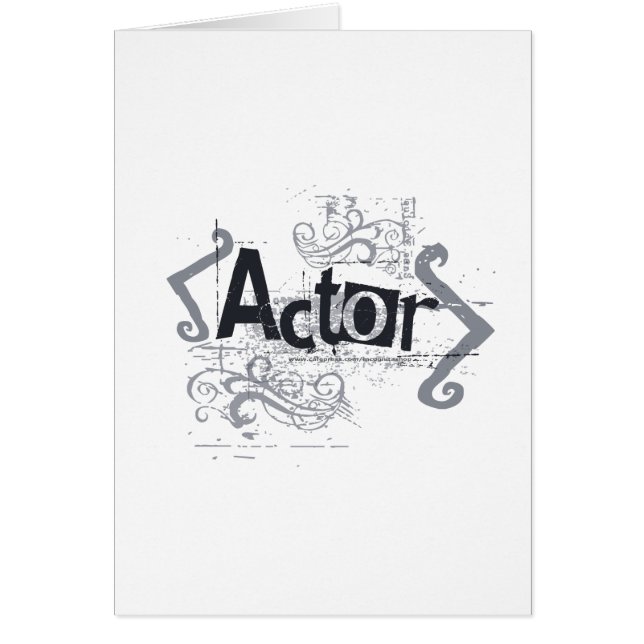 Cartão Ator do Grunge (Frente)