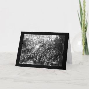 Cartão Atores que golpeiam na Nova Iorque 1919