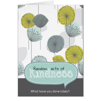 Cartão Atos aleatórios da bondade