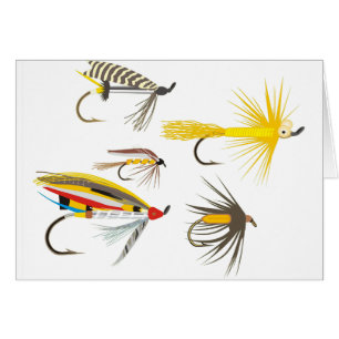 Cartão Atrações da pesca com mosca