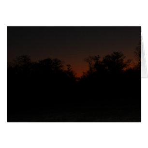Cartão Atraso do pôr do sol