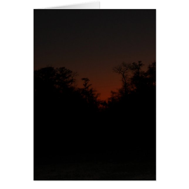 Cartão Atraso do pôr do sol (Frente)