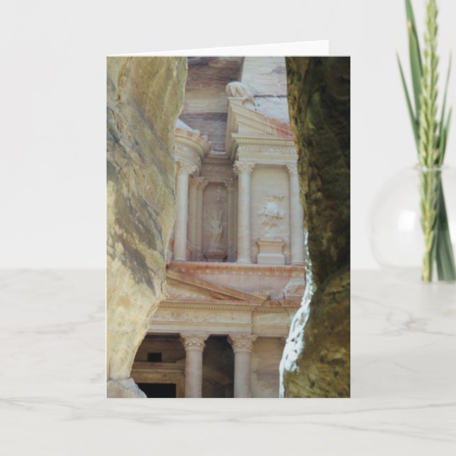 Cartão Através das rochas - PETRA (Frente)