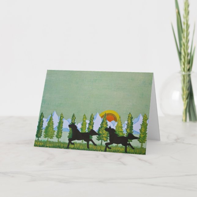 Cartão Através dos Campos (Frente)