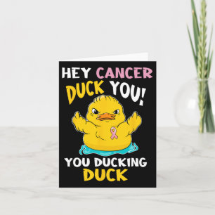 Cartão Atrevida Duckie - Guerreiro do Cancer da Mama