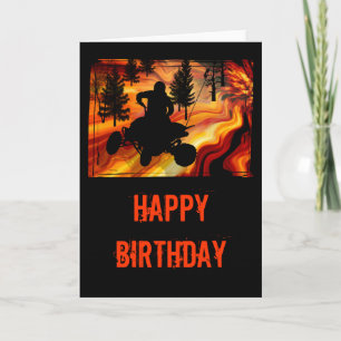 Cartão ATV na estrada do inferno