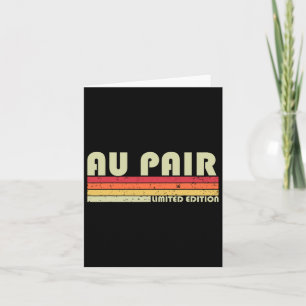 Cartão Au Pair Funny Job Profissão De Aniversário