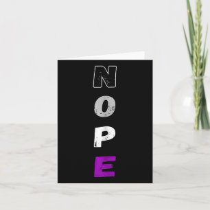Cartão Aual Nope Ace Pride Sinalizador Auality Lgbt Comun