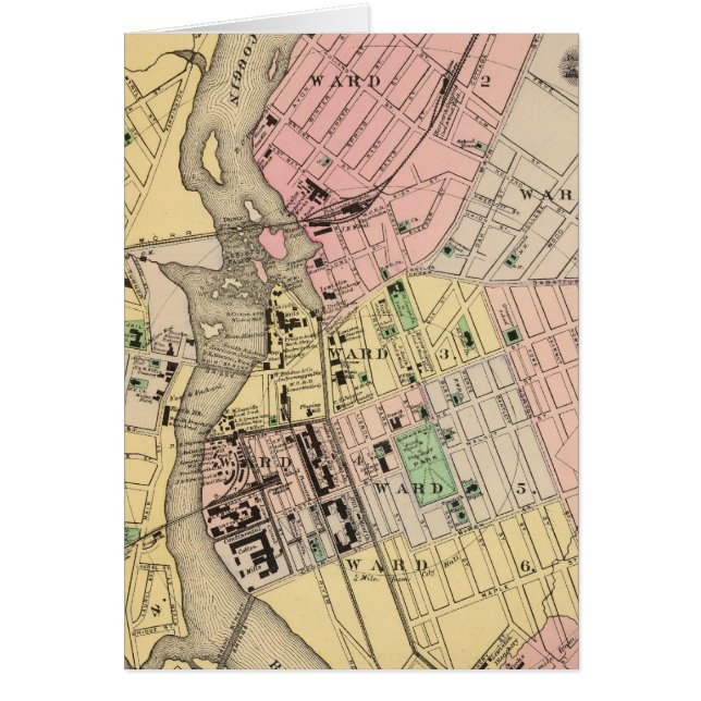 Cartão Auburn, Lewiston (Frente)