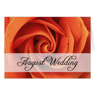 Cartão August Wedding : rosa da temporada :