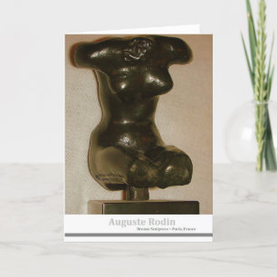 Cartão Auguste Rodin Sculpture