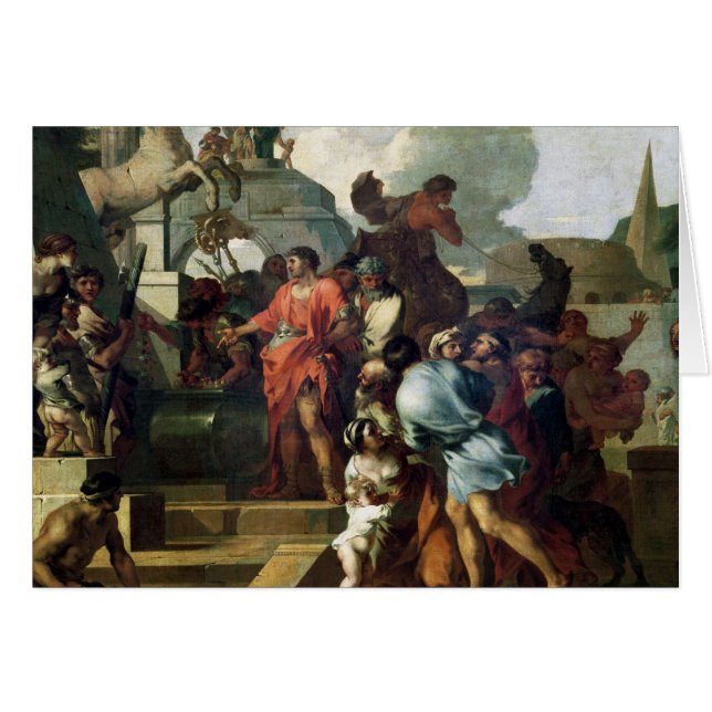 Cartão Augustus antes do túmulo de Alexander III (Frente Horizontal)