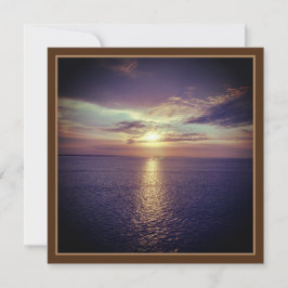 Cartão Aumento do Sol no Oceano - Europa em Cruzeiro