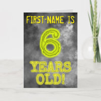 Aura Brilhante Spooky Olhe "6 ANOS!" + Nome