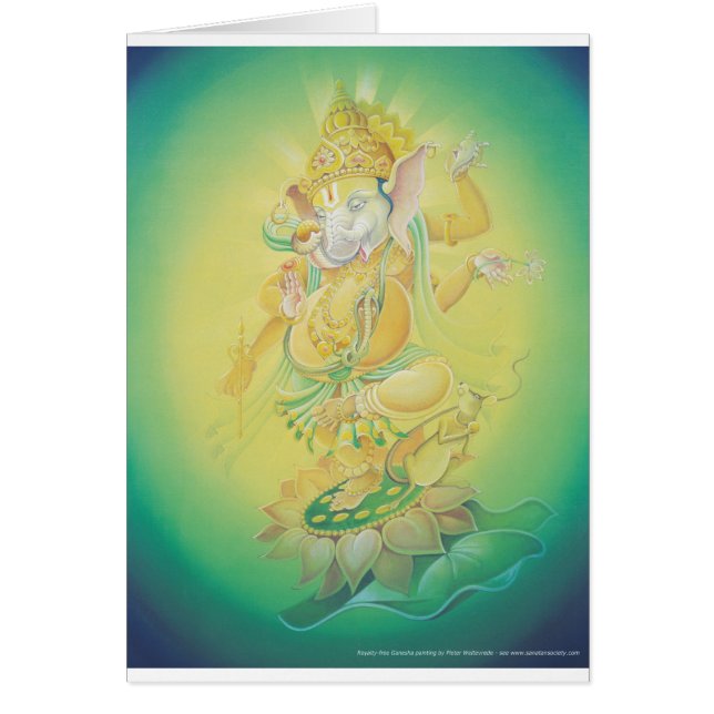 Cartão Aura de Ganesh (Frente)