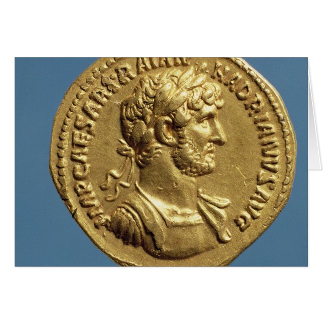 Cartão Aureus de Hadrian (Frente Horizontal)