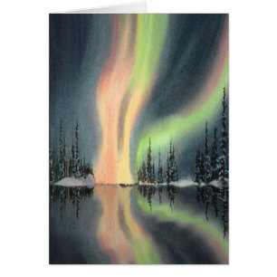 Cartão AURORA BOERALIS por SHARON SHARPE