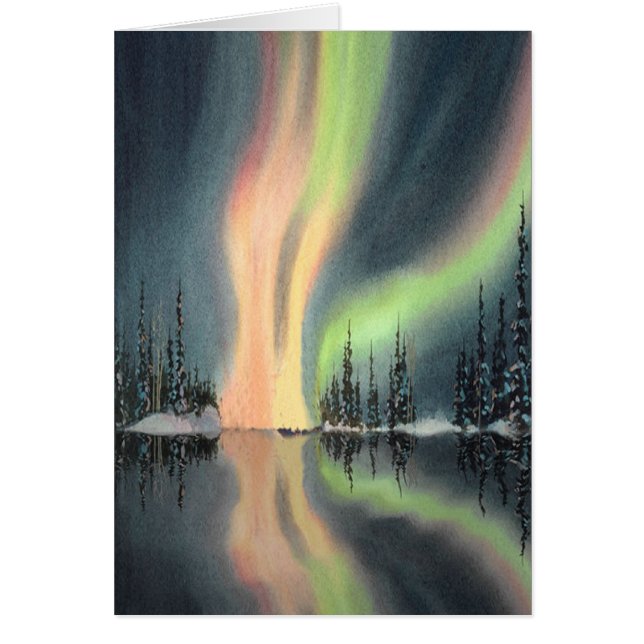 Cartão AURORA BOERALIS por SHARON SHARPE (Frente)